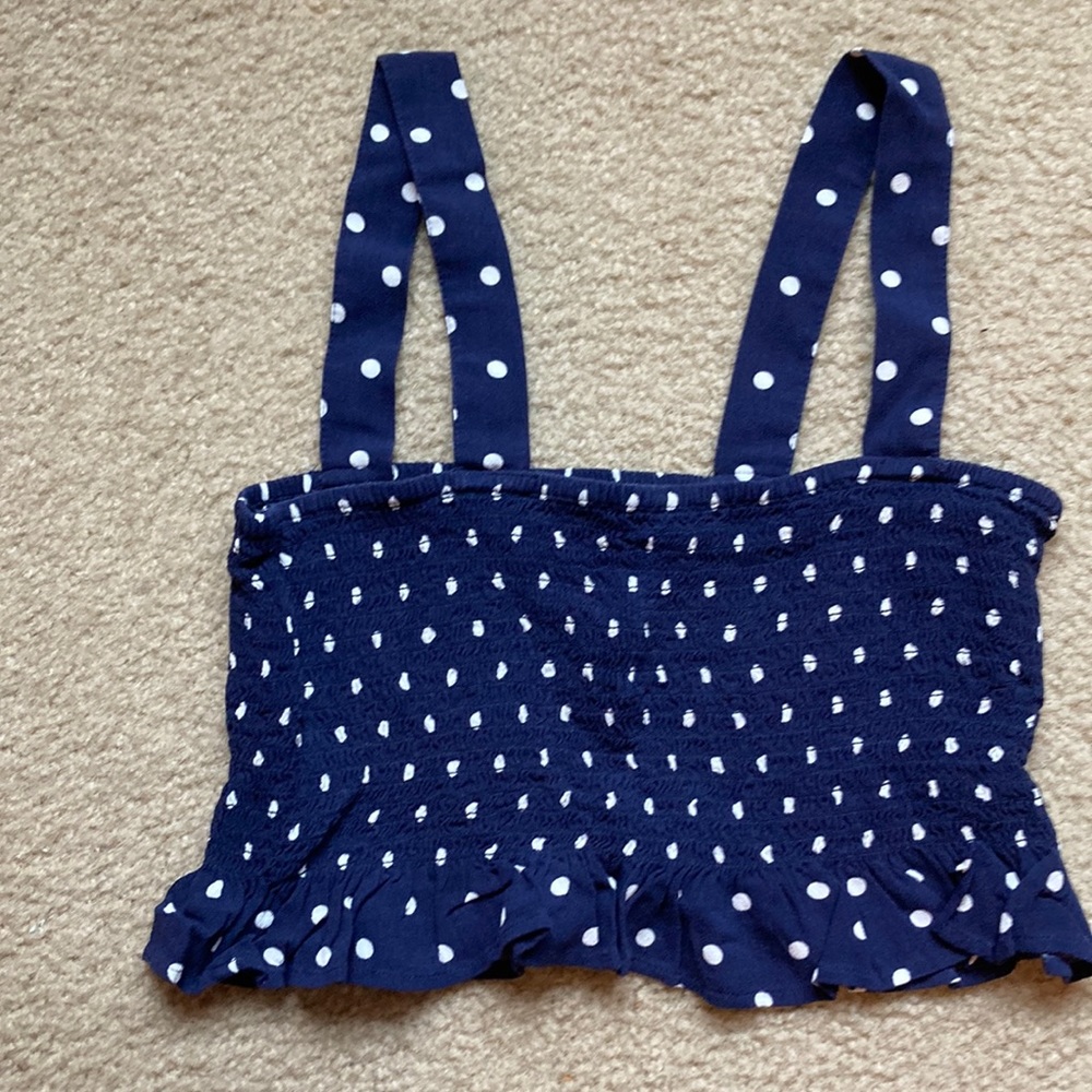 Women’s tank blue white with pattern